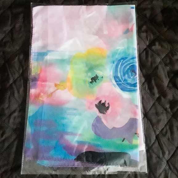 Floral Pastel Chiffon Watercolor Wrap Scarf Shawl - Picture 5 of 6